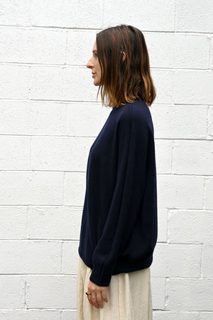 Navy Crewneck Sweater