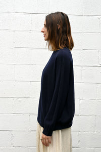 Navy Crewneck Sweater