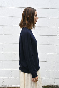 Navy Crewneck Sweater