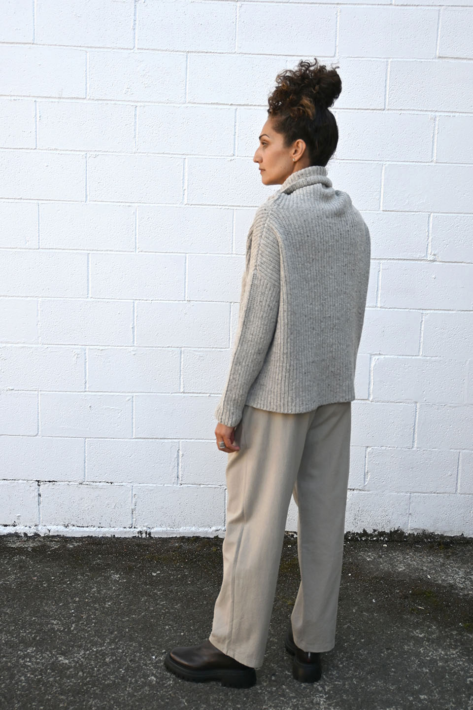 Knitted High Neck Pullover