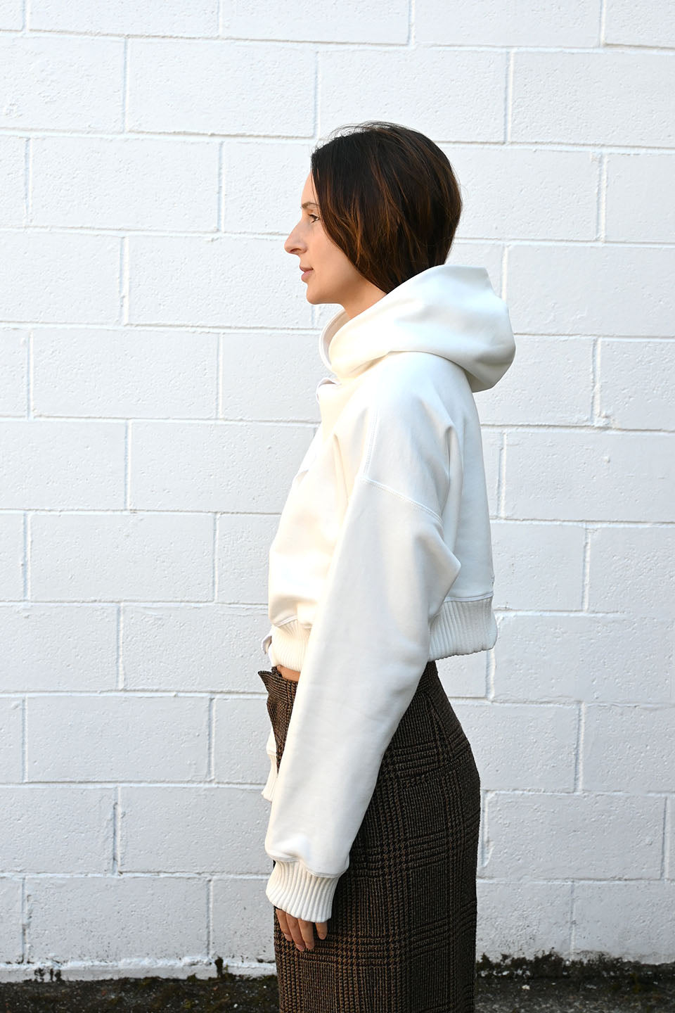 Drape Hoodie Off White