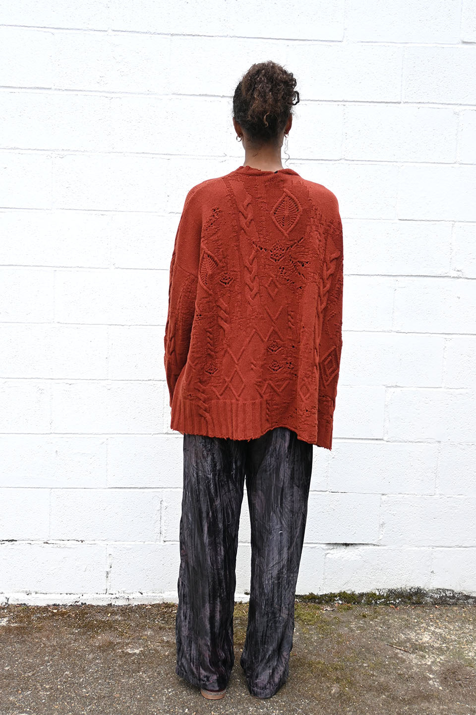 Textured Cardigan Burgundy