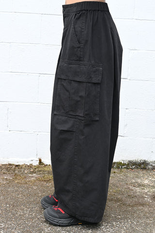 Balloon Cargo Pants Black