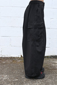 Balloon Cargo Pants Black