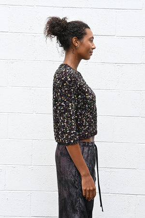 Multicolor Sequined Top