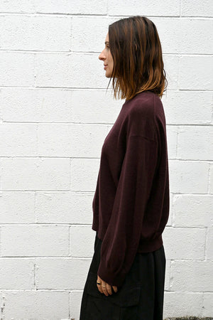 Wine Cashmere Pullover