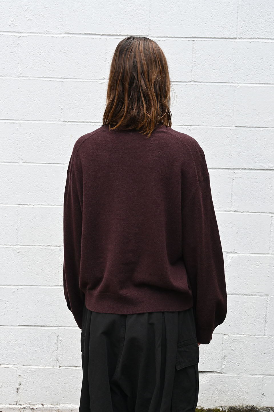 Wine Cashmere Pullover