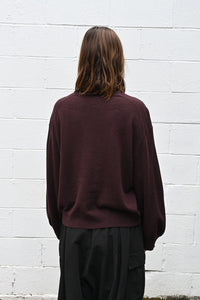 Wine Cashmere Pullover