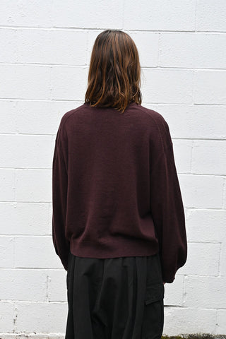 Wine Cashmere Pullover