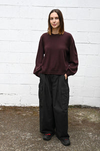 Wine Cashmere Pullover