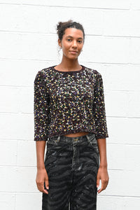 Multicolor Sequined Top