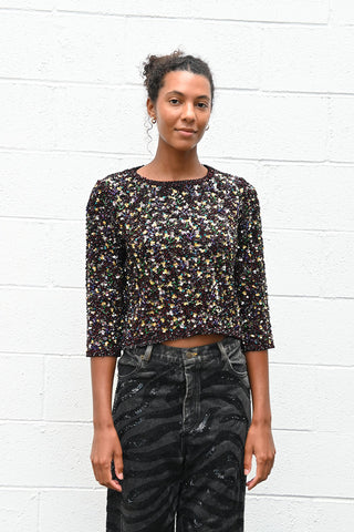 Multicolor Sequined Top