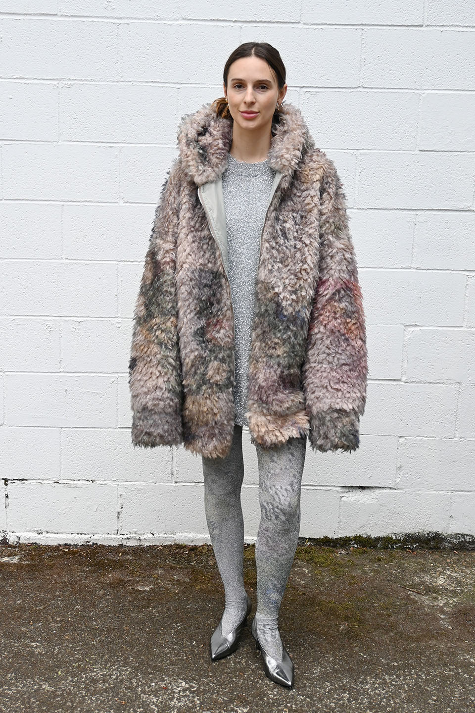 Faux Fur Long Bomber
