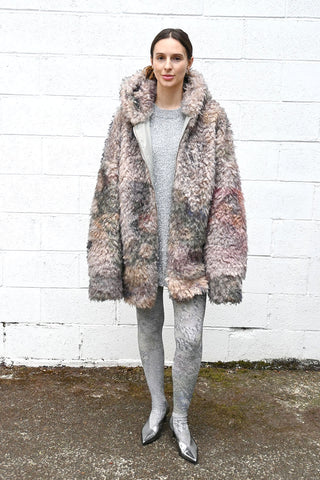 Floral Metallic Tights