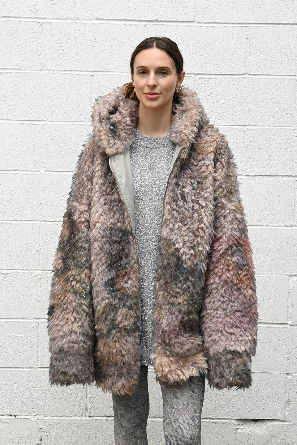 Faux Fur Long Bomber