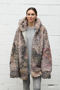 Faux Fur Long Bomber