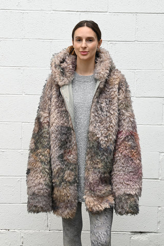 Faux Fur Long Bomber