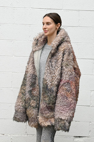 Faux Fur Long Bomber