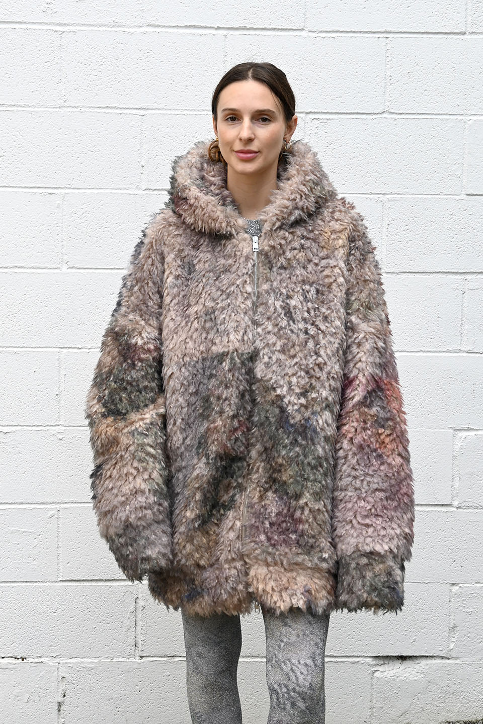 Faux Fur Long Bomber