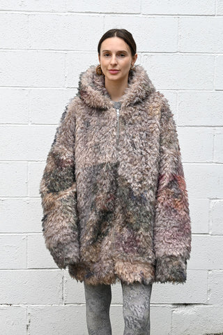 Faux Fur Long Bomber