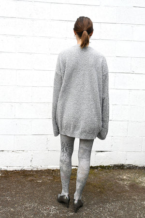 Floral Metallic Tights