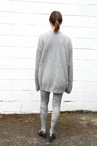 Floral Metallic Tights