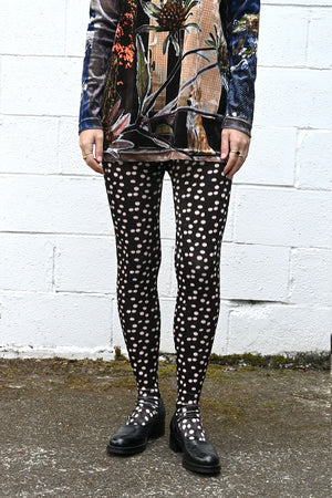 Spotted Velvet Tights