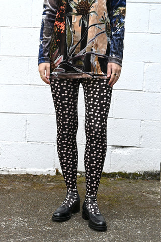Spotted Velvet Tights