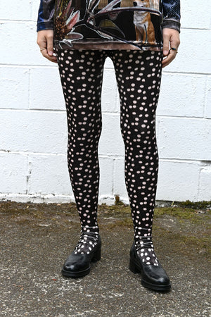Spotted Velvet Tights