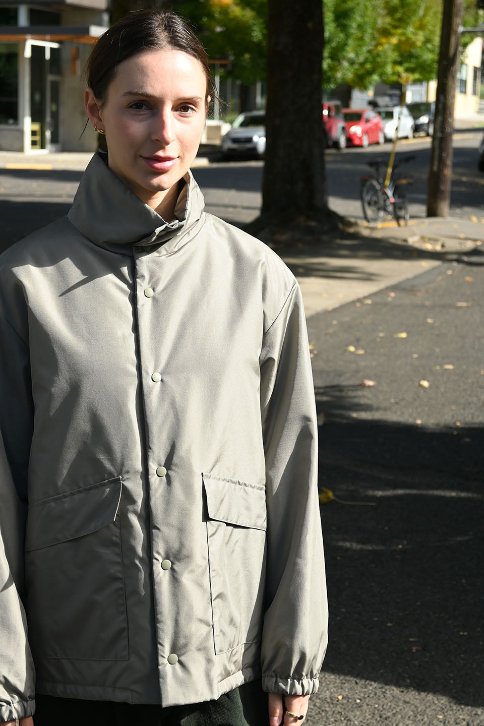 Padded Stand Coach Jacket – Una