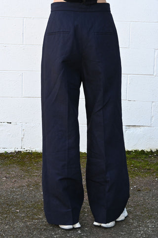 Linen Weather Navy Pants