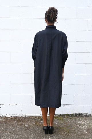 Large Flower Beads Shirt Dress