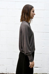 Taupe Button Polo Top