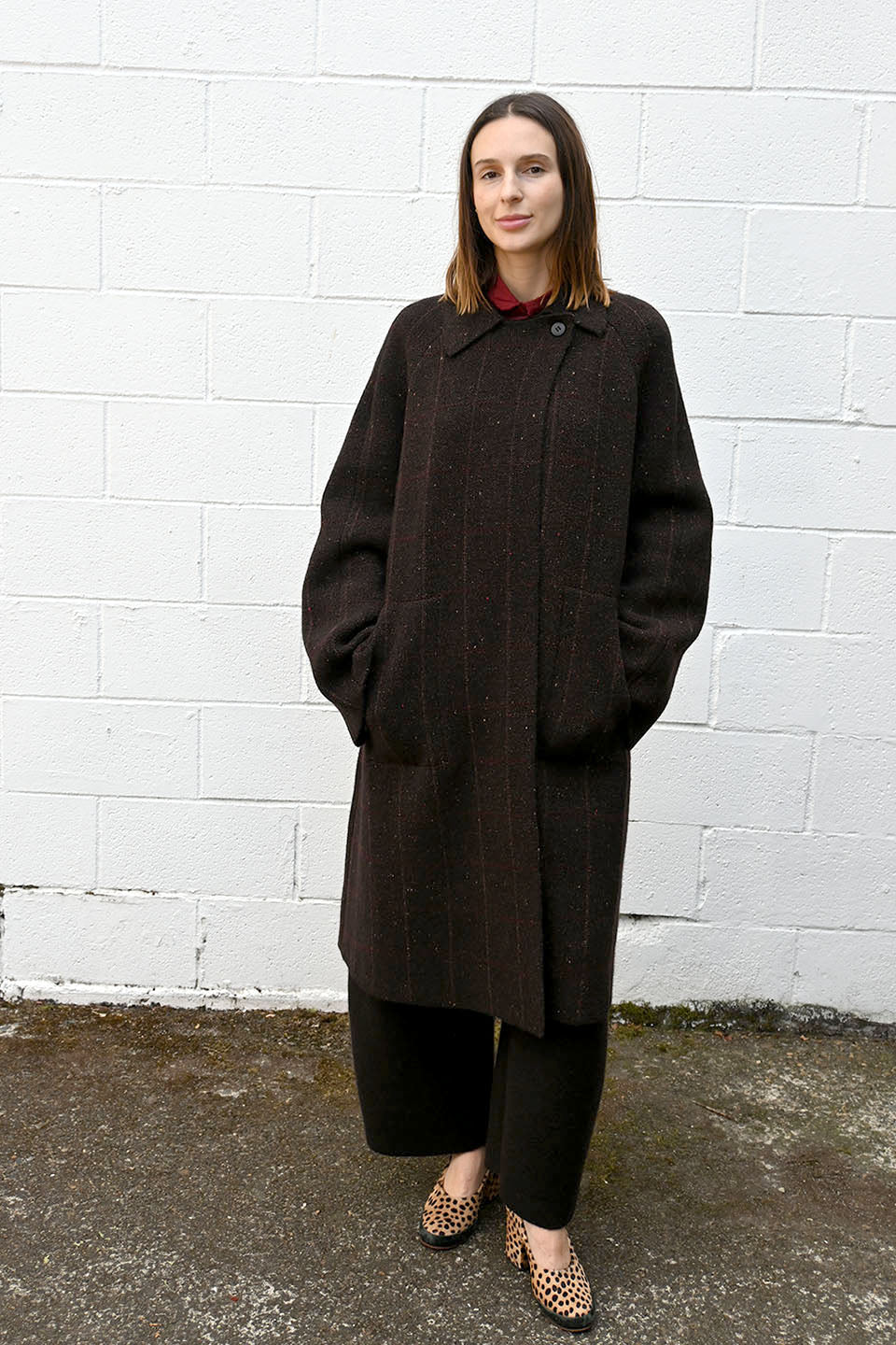 Long Heathered Coat