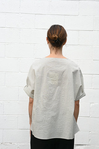 P1698 Striped Latte Top