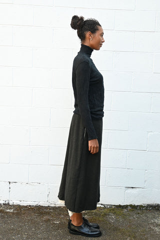 Eco Wool Herringbone Skirt