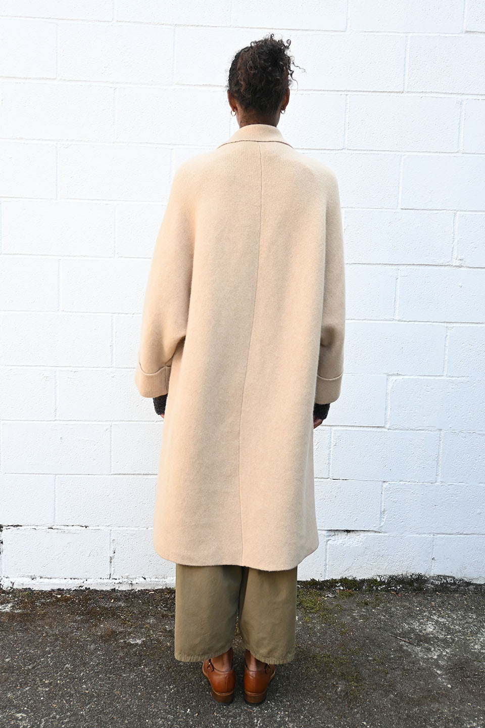 Long Albino Camel Coat