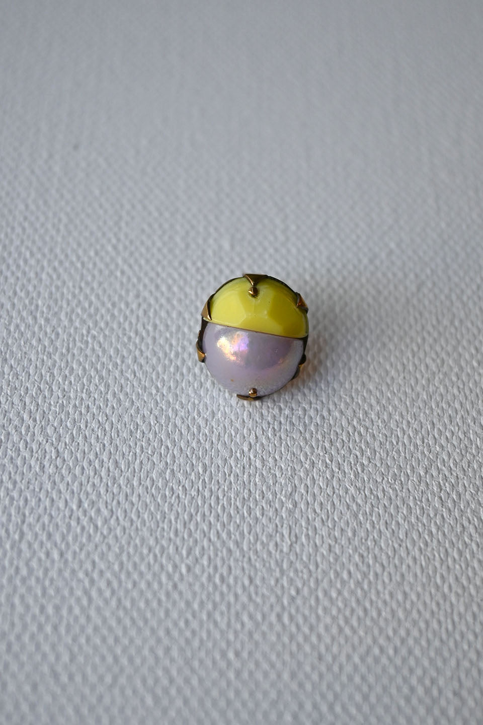 Tiny Mismatched Purple/Yellow Studs