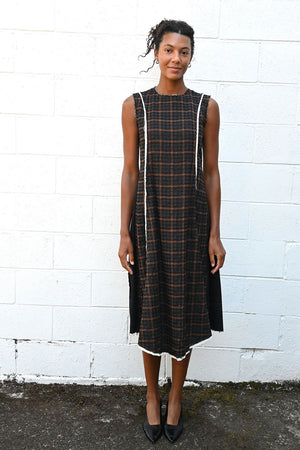 Wool Checked Dress