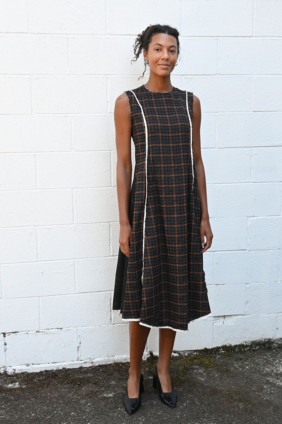 Wool Checked Dress