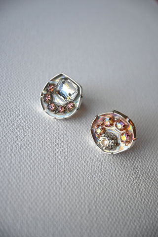 Mismatched Rhinestone Earrings