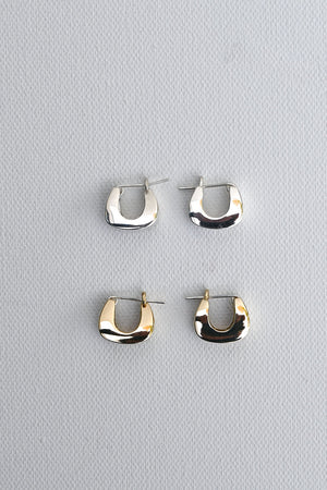 Proctor Earrings Brass / Silver