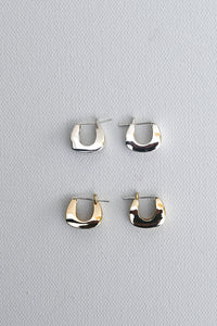 Proctor Earrings Brass / Silver