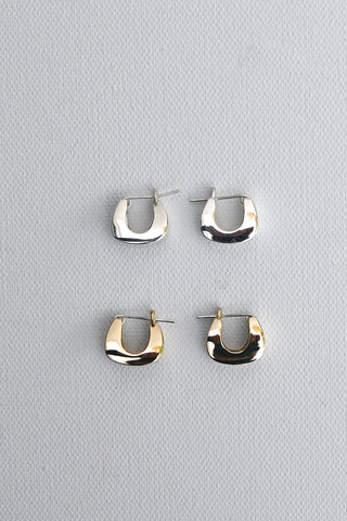 Proctor Earrings Brass / Silver