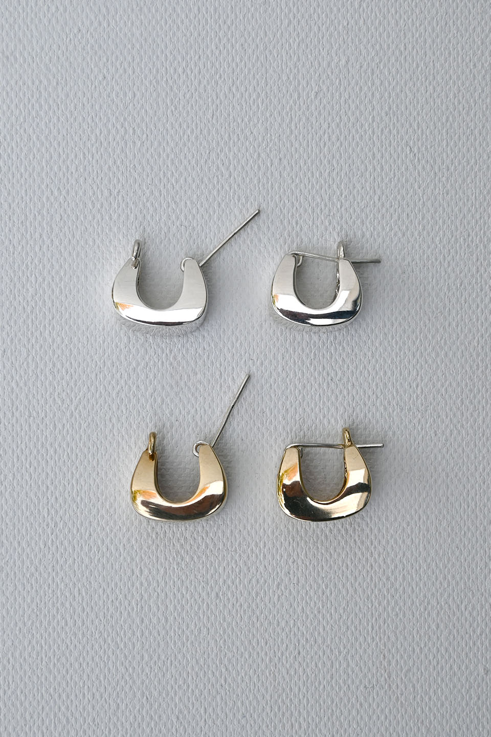 Proctor Earrings Brass / Silver