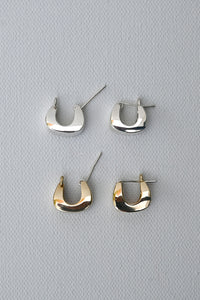 Proctor Earrings Brass / Silver