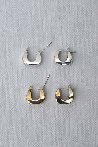 Proctor Earrings Brass / Silver