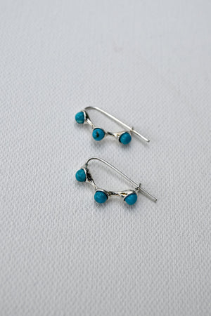 Syan Hoop Earrings Turquoise