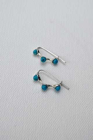 Syan Hoop Earrings Turquoise