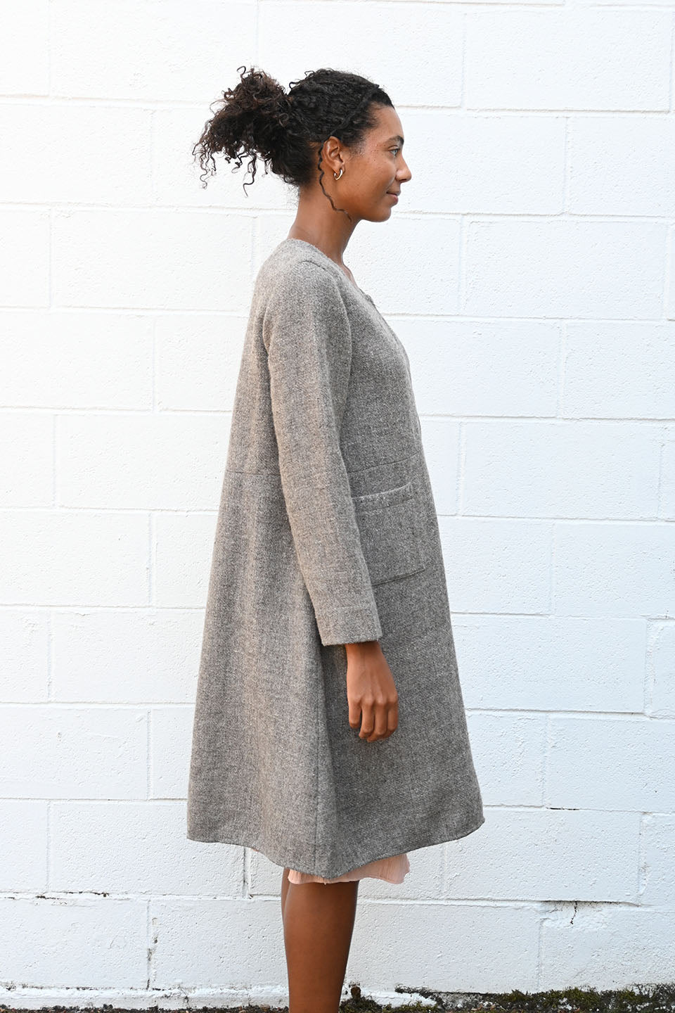 Devon Wool Dress Grey